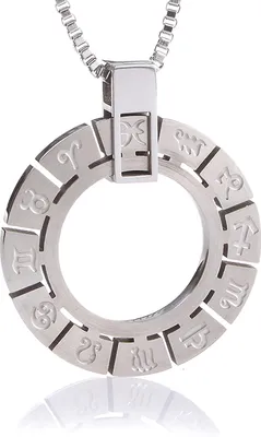 Produktbild von Karisma Edelstahl Anhänger Sternzechnen Zodiac Chinesisch mit Edelstahl Kette - Herrenschmuck - 55 Zentimeter