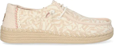 Produktbild von HEYDUDE Wendy Espadrille Retro Palm Damen Halbschuhe Pale Pink/White Größe 40