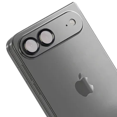 Produktbild von Glas für die Kamera für iPhone Duo, Bizon Glass Snap Lens, 1 Set, Schwarzer Rahmen