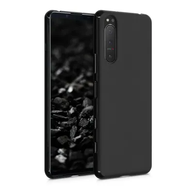 Produktbild von kwmobile Hülle kompatibel mit Sony Xperia 5 II Hülle - weiches TPU Silikon Case - Cover geeignet für kabelloses Laden - Schwarz