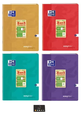 Imagen del producto de Cuaderno de polipropileno con solapas, 24 x 32 cm