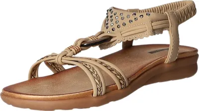 Produktbild von living UPDATED Damen-Sandalette Beige, Farbe:beige/schlamm, EU Größe:39