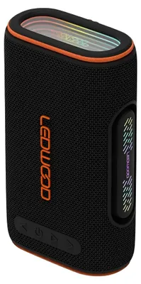 Zdjęcie produktu dla Ledwood, przenośny głośnik Bluetooth Xplor150, 10 W RMS, wodoodporny (IPX6), z podświetleniem LED, czarny