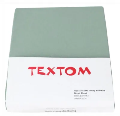 Produktbild von Textom Baumwolle Jersey Spannbettlaken Grün 160x200cm