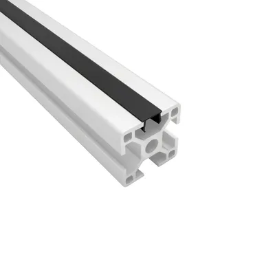 Produktbild von Abdeckungen für Alu-Profil Nut 8 - Typ-I - Typ-B - schwarz - 2m - 1 Stück