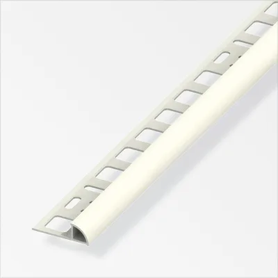 Produktbild von alfer Viertelkreisprofil PVC glatt jasmin