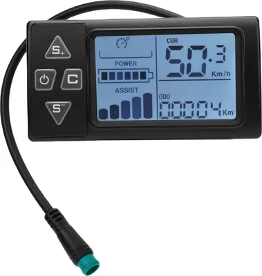 Obrázok produktu pre S861 LCD displej skútra, podsvietený ovládací panel s vodotesnou zástrčkou pre horský bicykel