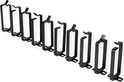 Produktbild von ROLINE Kabelführungsbügel, 44x100mm schwarz 10 Stück