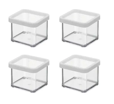 Image de Lot de 4 boîtes à pâtes riz farine Rotho LOFT 0.5 L