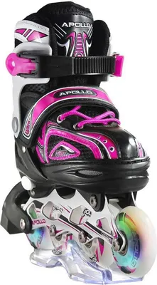 Produktbild von *A* Apollo Inliner Super Blades Gr.L(39-42) schwarz/pink Skates Rollschuhe