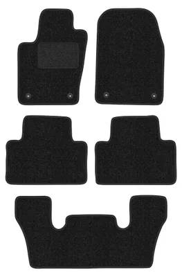Obrázek produktu pro Velurové autokoberce pro: Dodge Durango III 2010-2020 (6-osobowy) – sada 4 ks, antracitové, na míru – Wielganizator ANTHRA
