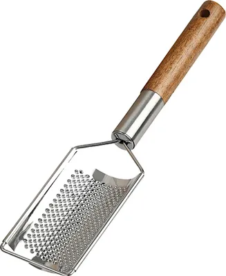 Produktbild von KESPER 28977 Käsereibe sehr fein aus Edelstahl mit Griff aus Akazienholz () / Funktionsreibe