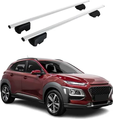 Zdjęcie produktu dla Bagażniki dachowe poprzeczne do Hyundai Kona 2017-2023 Srebrny ABE