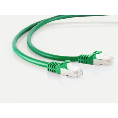 Produktbild von RJ45 Patchkabel m. CAT 7 Rohkabel PIMF grün 30m