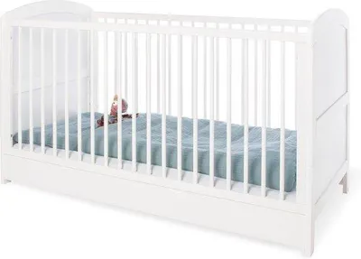 Image de Lit bébé Famanu, convertible en lit enfant - Bois massif, hauteur réglable - 145 cm x 75 cm x 90 cm