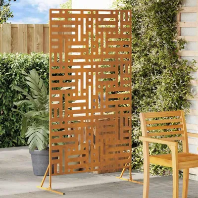 Produktbild von "Spring Sale"Sichtschutz Grau 100x50x180cm Wetterfeststahl Promotion960094 - Metallzäune
