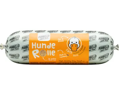 Produktbild von PURBELLO HundeRolle Ente mit Kartoffeln & Kräutern 800g