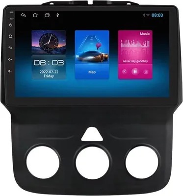 Immagine prodotto di Autoradio con Bluetooth e CarPlay per Dodge Ram 1500/2500/3500 (2013-2018) - Compatibile con Apple e Android - Impianto stereo - Sistema di navigazione - 1 GB/16 GB
