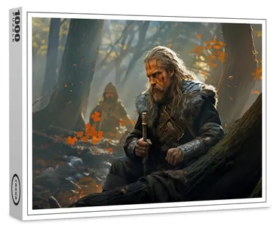 Produktbild von raxxa Premium-Puzzle "Nordischer Kämpfer - Germane - wartet auf den Schlacht", 1000 Teile