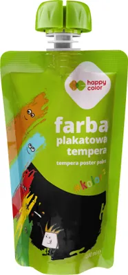 Zdjęcie produktu dla Farba tempera w saszetce 100 ml Happy Color czarna