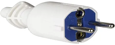 Zdjęcie produktu dla Wtyczka 2p+t, 16a 250v~.pvc biały.zacisk kablowy zawiasowy solera 706cb
