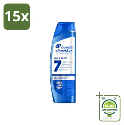 Zdjęcie produktu dla 15 sztuk szamponu Head & Shoulders Pro-Expert 7 przeciwłupieżowego, pojemność 250 ml - opakowanie zbiorcze