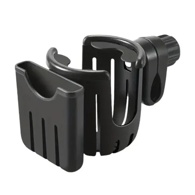 Produktbild von Drehbarer Kinderwagen Getränkehalter mit Handyhalter, Becherhalter für Kinderwagen, Fahrrad, Flaschenhalter