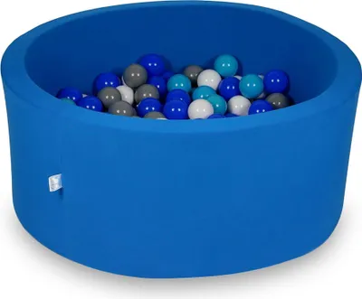 Immagine prodotto di Piscina di palline 90x40cm azzurro - Con 300 palline / turchese, blu, bianco, grigio