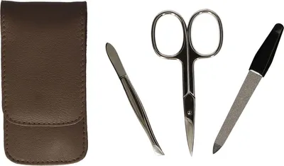 Immagine prodotto di ERBE SOLINGEN set da viaggio per manicure in pelle Siena 9208 marrone