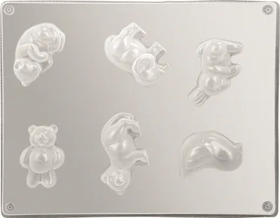 Produktbild von CREARTEC Seifengießform Tiere - Größe ca. 24cm - 57902