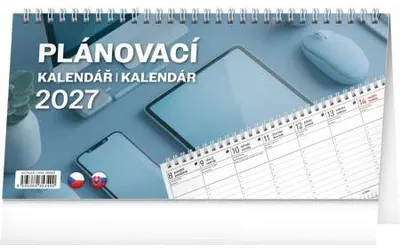 Image de NOTIQUE, calendrier de bureau, planificateur CZ/SK 2027, 25 x 12,5 cm
