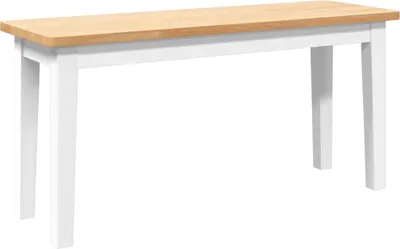 Image de Banc 90 cm bois massif caoutchouc