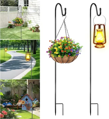 Obrázok produktu pre Záhradné háky 80 cm, 2 ks, kov, pre záhradné osvetlenie