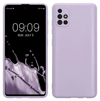Produktbild von kwmobile Handyhülle für Samsung Galaxy A51 Hülle - weiches Handy Silikon Case - Schutzhülle Cover - Lavendel
