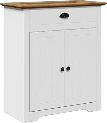 Zdjęcie produktu dla VidaXL 4016864, Biały, Brązowy, Metal, Drewno, 700 mm, 350 mm, 800 mm, 1 szt.