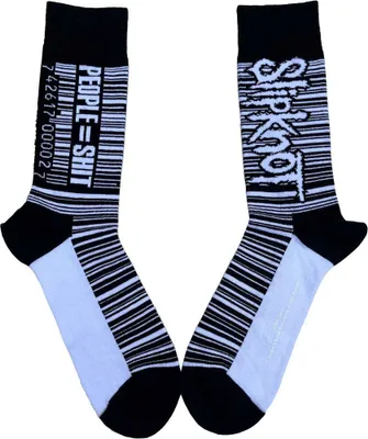 Image de Slipknot - Chaussettes pour homme/femme unisexe RO5316 (40,5 EU - 45,5 EU) (Noir/Blanc)