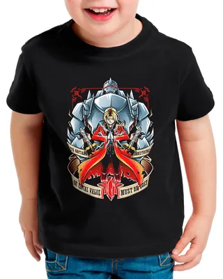 Produktbild von style3 Brotherhood Kinder T-Shirt fullmetal japan anime cosplay roy brotherhood