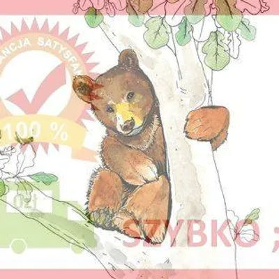 Image de Porte-monnaie carré Swarovski CL1224 « Petit ours » - Clear Creations