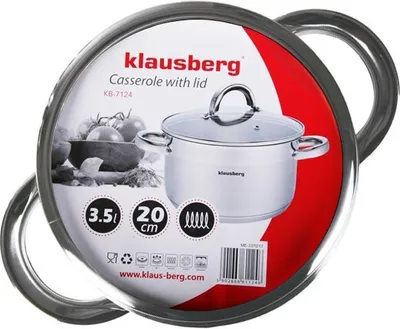 Obrázek produktu pro KLAUSBERG KB-7124 3,5 l hrnec s víkem 20 cm