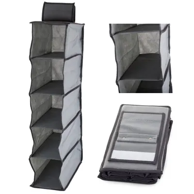 Produktbild von Verk 01329 Hängeorganizer mit 5 Fächern 30x15x70cm grau
