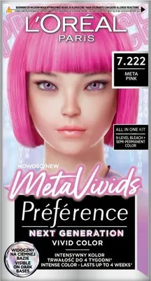 Produktbild von L'Oreal Paris Preference MetaVivids Farba do włosów 7.222 Meta Pink