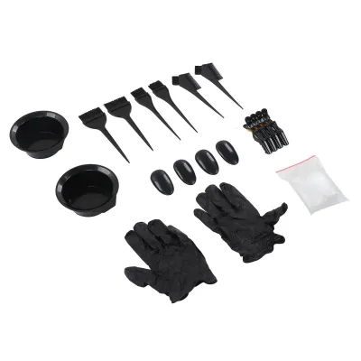 Image de Kit de teinture pour cheveux,Kit de teinture pour cheveux,Bol de teinture pour cheveux,Pinceau de teinture pour cheveux