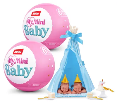 Produktbild von My Mini Birthday Series 1 ZURU 2er Pack Baby Puppe mit Zubehör