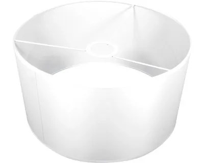 Obrázok produktu pre Stínidlo s priemerom 30 cm a výškou 16 cm z polyesteru pre stojacie lampy, vhodné na vlastnú výrobu bez podstavca