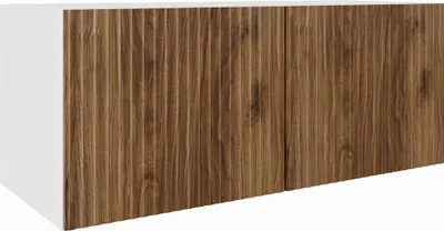 Produktbild von MEBLINI TV-Schrank 100cm Lang - Fernsehschrank - TV Lowboard Industrial - Unterschrank für Fernseher - TV-Unterschrank - TV-Schrank - Hängeschrank - NOEMI - 100x40x41cm - Weiß Matt/Catania Eiche