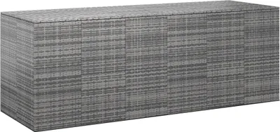 Produktbild von Garten-Kissenbox PE Rattan 291x100,5x104 cm Grau