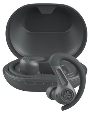 Zdjęcie produktu dla JLab Sport, True Wireless Stereo (TWS), 20 - 20000 Hz, Połączenia/muzyka, Zestaw słuchawkowy, Grafitowy