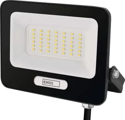 LED reflektor GLARO 30W, černý, IP65, 3000 lm, neutrální bílá