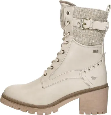 Image de Mustang Veterschoenen Hak  Veterschoenen Hak - Gebroken wit - Maat 37
