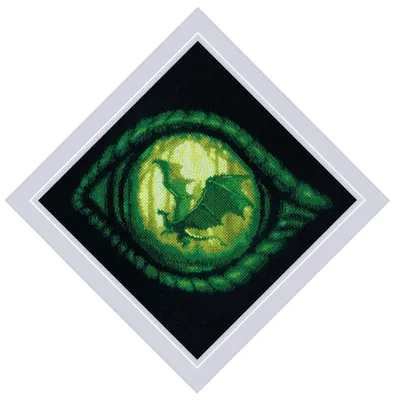 Kreuzstich-Set Drachenauge 19,7 x 19,7 cm